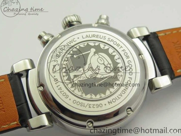 MIROTIME 0116 Breathable Da Vinci IW393402 SS ZF 1:1 Best Edition Blue Dial On Black Leather Strap A 7211